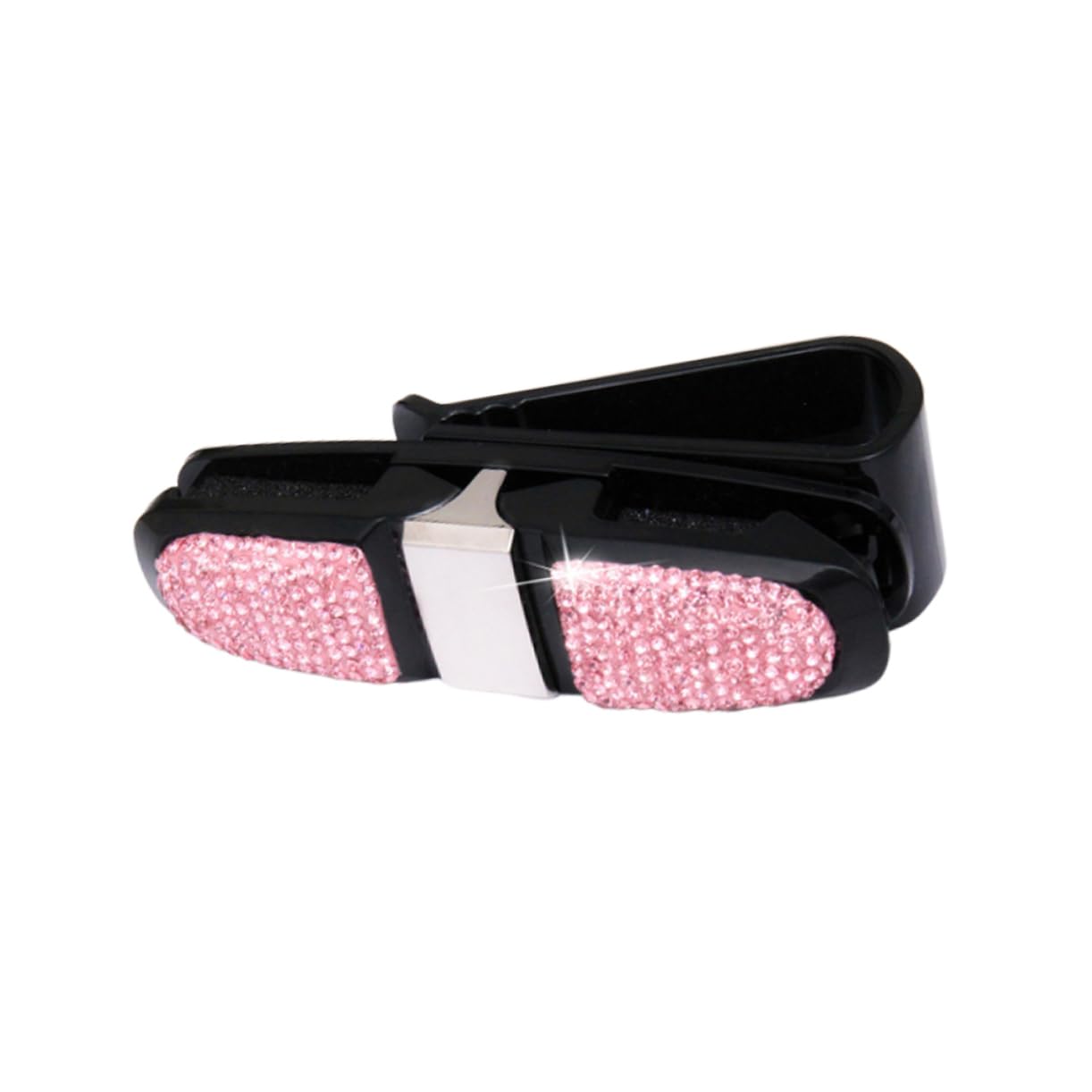 HEALLILY Glasses Car Holder Rotating Sunglasses Bracket Visor Clips Easy Release Button