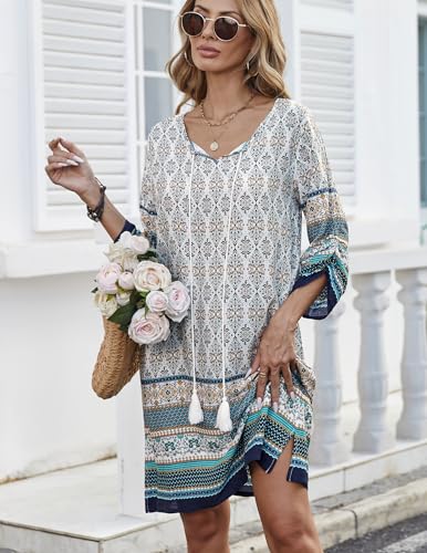 Image of Hotouch Sexy Chiffon Bikini Swimsuit Cover Up Adjustable Spaghetti Strap Beach Dress Beachwear