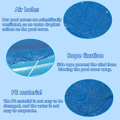 Rectangular Pool Cover,Fits 8.6Ftx5.7Ft Inflatable Rectangle Swimming Pool Cover, Inflatable Pool Cover, Dustproof Rainproof Waterproof Square For Garden Outdoor Paddling Family Pools Protector #TOP3
