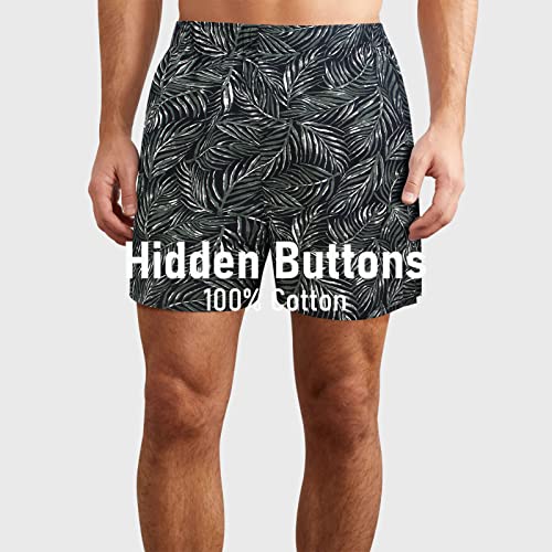 ILUVIT Mens Boxer Shorts Woven Mens Underwear Boxers Cotton Underwear for Men 4-Pack3