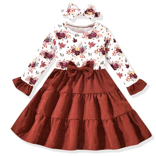 Unutiylo Toddler Girl Thanksgiving Dress