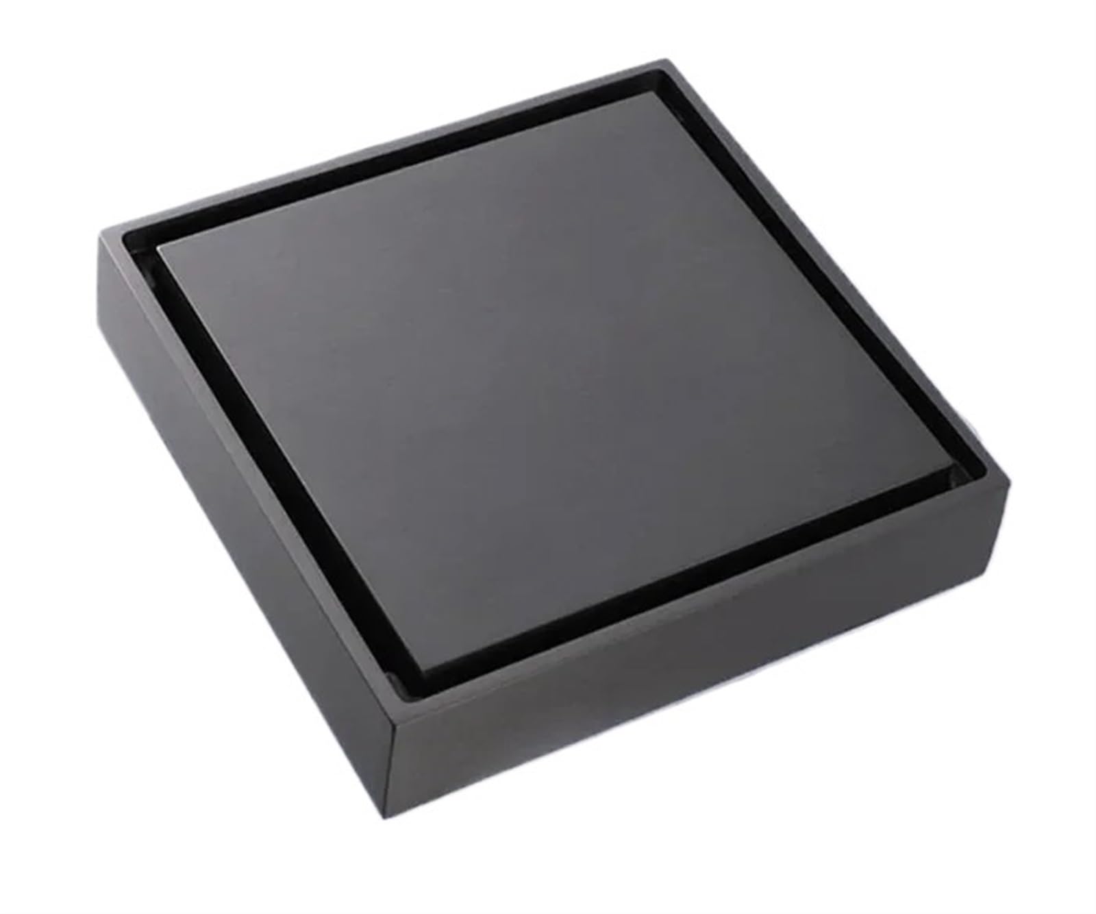 Floor Drain Shower Drain Bathroom Floor Tile Insert Square Anti-odor 100X100 for Hair Waste Bathroom(Grey)