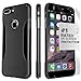 iPhone 7 Plus Case, (Black) SaharaCase Protective Kit Bundle with [ZeroDamage Tempered Glass Screen Protector] Rugged Protection Anti-Slip Grip [Shockproof Bumper] Slim Fit - Black