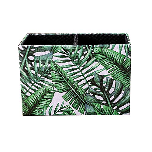 LINKWELL Beautiful Peacock Pattern PU Leather Rectangular Pencil Pen Holder Desk Organizer PH30