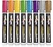 CHALKY CROWN Metallic Liquid Chalk Markers - Dry Erase Marker Pens - Chalk Markers for Chalkboards, Signs, Windows, Blackboard, Glass - Reversible Tip (6 Pack) (Metallic, 6mm)