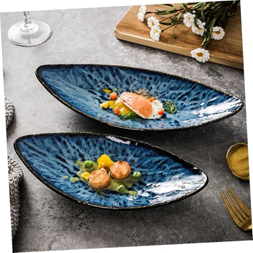 Plato grande de cerámica estilo japonés para sushi miniatura 5