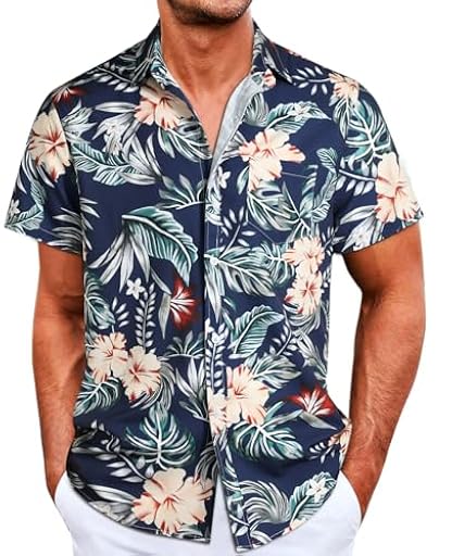 Danfiki Camisa Hawaiana Hombre Camisa de Playa Camisas de Verano para Hombre Camisa Causal para la Playa | Ya disponible en tu tienda friki favorita! En mundofriki.es!