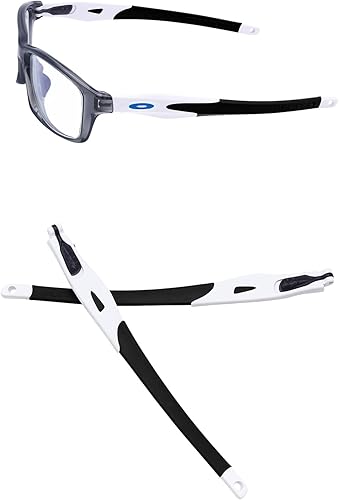 Miniatura 1 de Oakley GOHIN - Lentes de repuesto para patillas blancas y piernas Crosslink Sweep PRO Switch Pitch, Negro Con Anillo Icono Azul