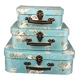 Photo Gallery hampplies 3 pezzi valigette decorative in con stampa floreale e manici in metallo scatole portaoggetti vintage per artigianato regali e storage impilabile Photo Gallery hampplies 3 pezzi valigette decorative in con stampa floreale e manici in metallo scatole portaoggetti vintage per artigianato regali e storage impilabile