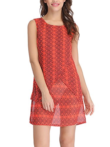 Image of Clovia Women's Georgette Printed Sheer Short Nightie