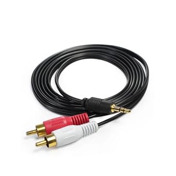 SANEC 3.5mm Aux Stereo 2RCA Erkek Erkek Kablo 1.5m