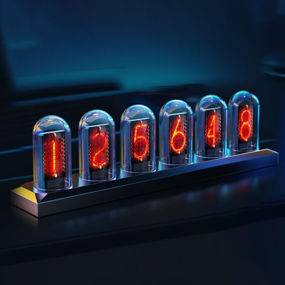 Horloge Tubulaire RVB Nixie LED : Horloge Numérique WiFi DIY - Test Et Avis