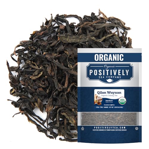 Image of Positively Tea, Organic Qilan Wuyuan Oolong Tea, Loose Leaf, 4 Ounce