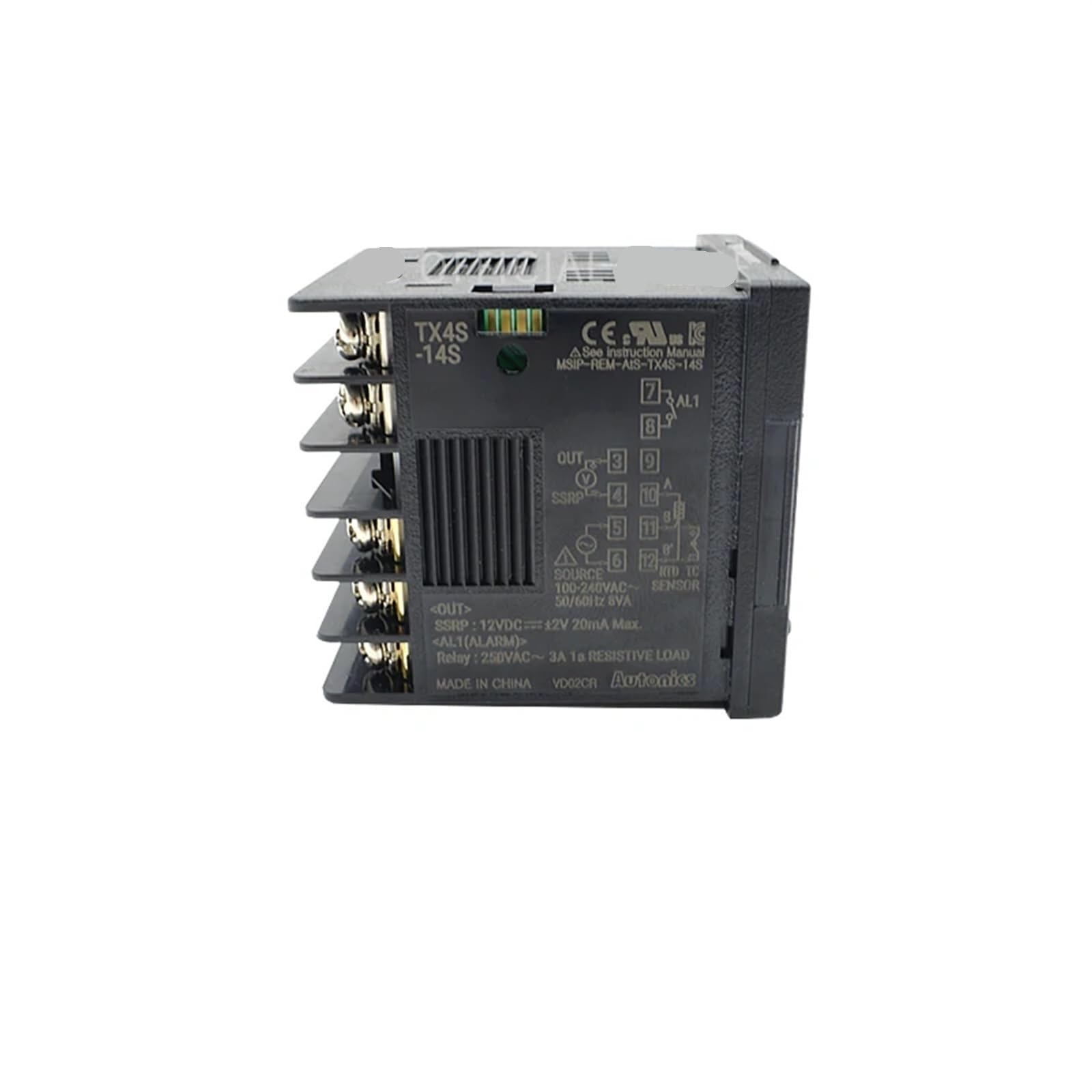 TX4S-14S Regolatore di temperatura Display LCD 1/16 DIN Controllo PID a 4 cifre Uscita azionamento SSR 1 uscita allarme 100-240 V CA 50/60 Hz
