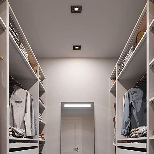 Down light carré noir 5W LED plafonnage haut de gamme - 4