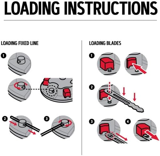 Oregon Universal Hybrid Trimmer Head, Trimmer Blade and .080" - .105" Diameter Line Compatible (55-362)