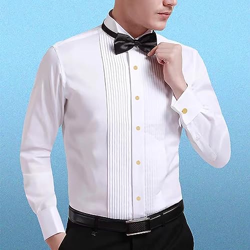 Cufflinks for Men and Tuxedo Shirt Studs Set with Gift Box Stainless Steel Cufflinks4