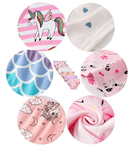 Image of Barara King Little Girls Soft 100% Cotton Underwear Toddler Panties Big Kids Undies