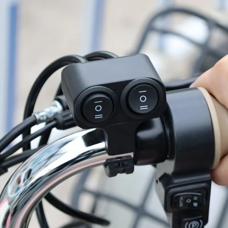 Interruptor de faro de 12V con doble botón para control de foco y bocina 7