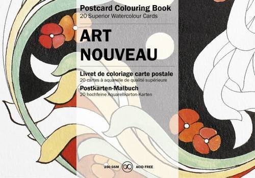 Art Nouveau Postcard Colouring Book by Van Roojen (2014-11-11)