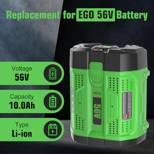 Image of 1 Pack Replacement for EGO 56V Battery 10Ah BA5600T BA5600(Green)