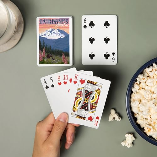 Lantern Press naipes de póker con caja, 52 cartas miniatura 2