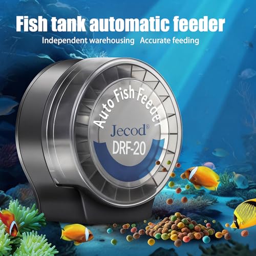 Voederautomaat aquarium, automatische visvoerautomaat, automatische voederdispenser voor vissen met timer, 140 ml, 6 modi, aquariumvoederautomaat met USB-kabel, lcd-display voor poeder, pellets en - Afbeelding 6