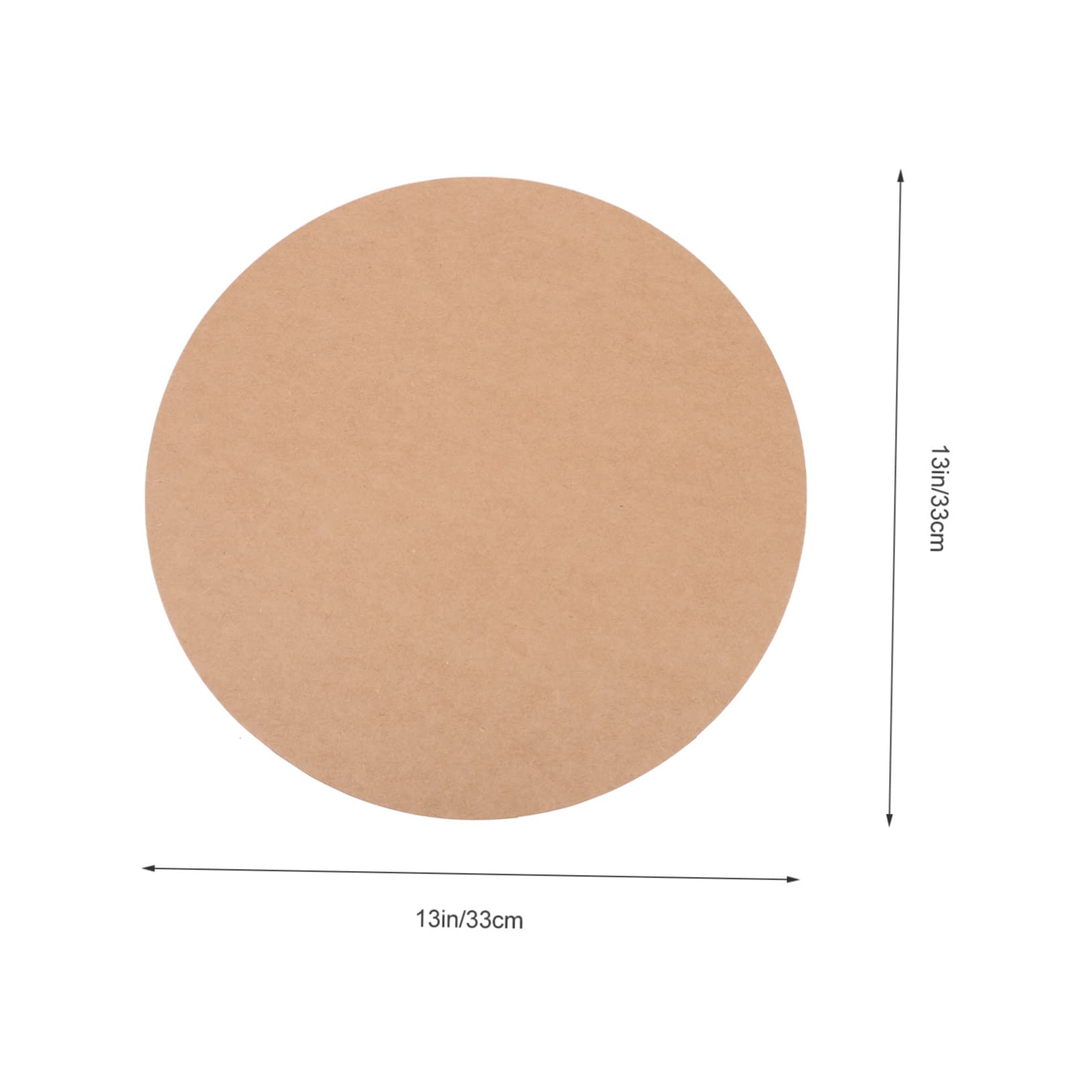 HOODANCOS 60 Cartoncini Rotondi in Carta Kraft Nera, Leggeri e Portatili, Superficie Liscia, per Pittura e Calligrafia Fai da Te