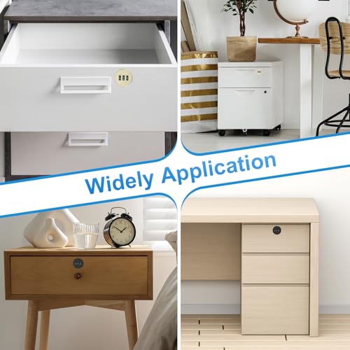 Serrure à code pour armoire sans clé à 3 chiffres pour sécuriser vos tiroirs