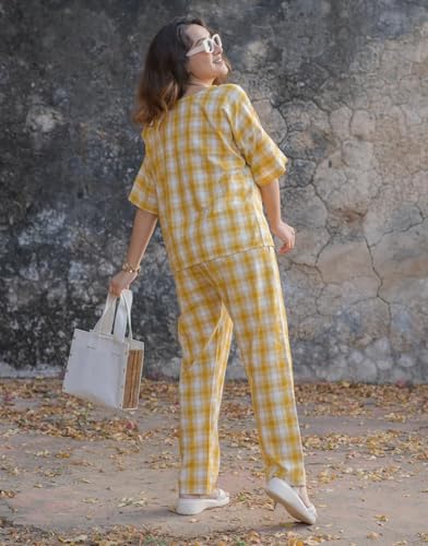 Image of FABNEX Stylish Printed Cotton Blend Co Ord Set for Women || Casual & Festive Indo-Western Outfit (K 125-127)