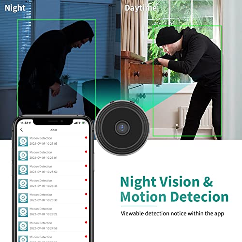 Cilee Mini Camera Wireless Hidden Wifi Cameras Hd1080P Home Security Cameras,Covert Baby Nanny Cam With Phone App,Tiny Smart Camera For Indoor Outdoor Video Recorder Motion Activated Night Vision #TOP5