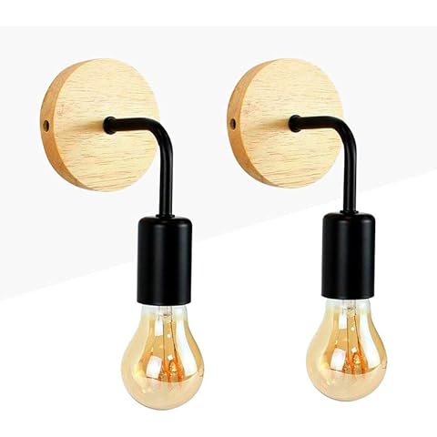 B·LED BARCELONA LED Pack 2x Lámpara De Pared Industrial Retro Cover