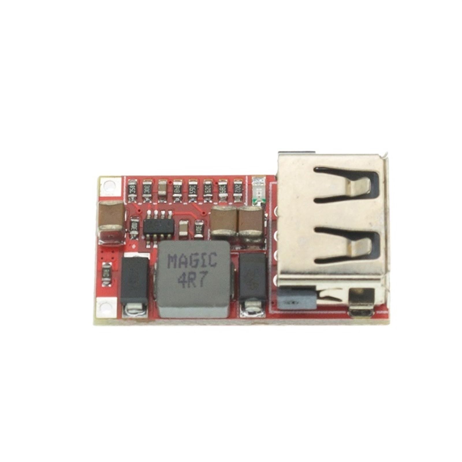 100 szt. 6-24 V do 5 V moduł obniżający USB 24 V 12 V na 5 V konwerter DC-DC ładowarka do telefonu ładowarka samochodowa moduł zasilania wydajność 97,5%