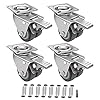HRB Wielen met rem 50 mm (set van 4 zwenkwielen met rem) geschikt voor strandkorfwielen met rem, draagkracht 400 kg, te…