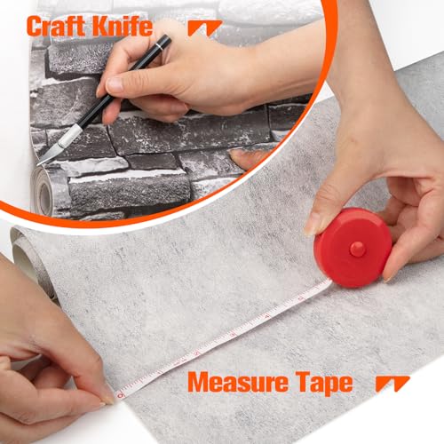 Image of WRAPXPERT Wallpaper Smoothing Tools, Wallpaper Tools for Peel and Stick, Tool Kits for Adhesive Contact Paper, Backsplash Tile, Window Film Installation, with Smoothing Brush, Wall Paper Paste Kit