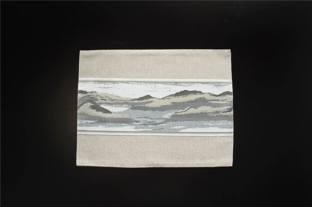 Salvamanteles Individuales Mesa Manteles Individuales Lavables Tela de Yutemantel Salva Mantel Yute para Tejer Juego de 6 Mantel Individual Beige 30 X 45cm