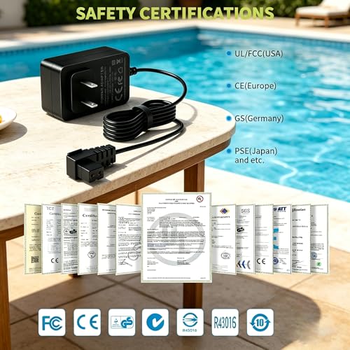 Charger Compatible with Aiper Seagull Pool Vacuum Cleaner 600 800 1000 by MEROM - Image 4