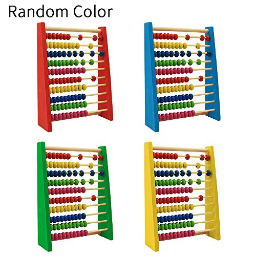 Jinjiang Kids 123 Learning Abacus Toy Math Manipulatives Numbers Counting Beads Educational Toys for Preschool Boys and Girls Toddlers Infant