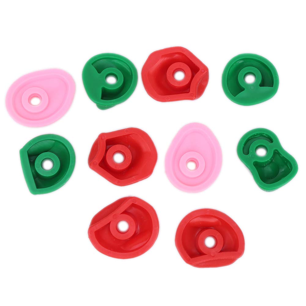 Medium Holds Climbing Pack of 6 Bolt-on Holds (Black)