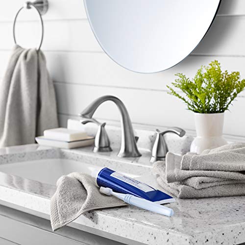 Image of Amazon Basics 100% Cotton Washcloths, Quick-Dry, 12 inch x 12 inch, Platinum, 12-Pack