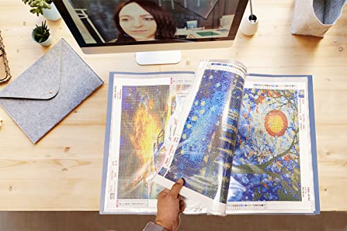 Livro de apresentação de armazenamento para pintura de diamante – Adequado para arte de diamante de