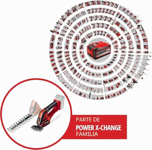 Miniatura 2 de Einhell Tijeras Para Césped Y Arbustos Ge-Cg 18 100 Li-Solo Power X-Change Ion De Litio, 18 V, 10 Cm De Ancho De Corte, 20 Cm De Longitud De Corte, Cambio De Cuchilla Sin Herramientas