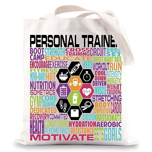 BWWKTOP Personal Trainer Tote Bag - Fitness Instructor Shoulder Bag Gifts