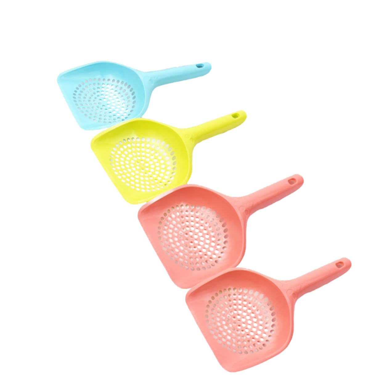 Happyyami 12 Pz Pala per lettiera per Gatti Cat Litter Scoop Pala per sabbie per Gattini Paletta Piccola a Manico Lungo Paletta per lettiera per Gatti di Gatto Pala di Sabbia