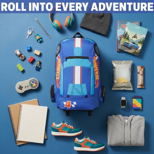 Trolley et sac à dos Hot Wheels 3D amovible avec fermeture eclair robuste - 6