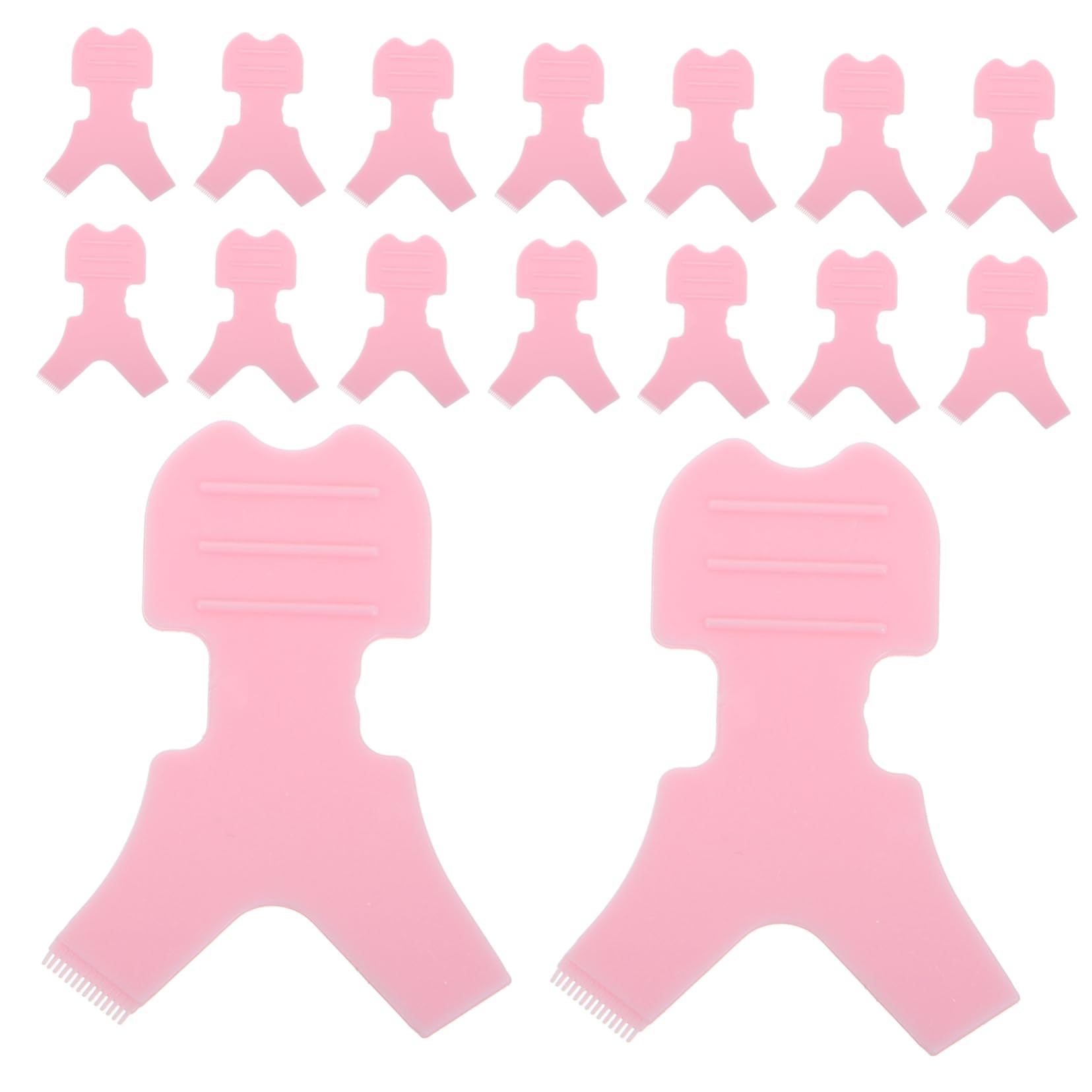 Ipetboom Silicone Eyelash Extension Brush 50pcs Perm Tools Lash Applicator Comb