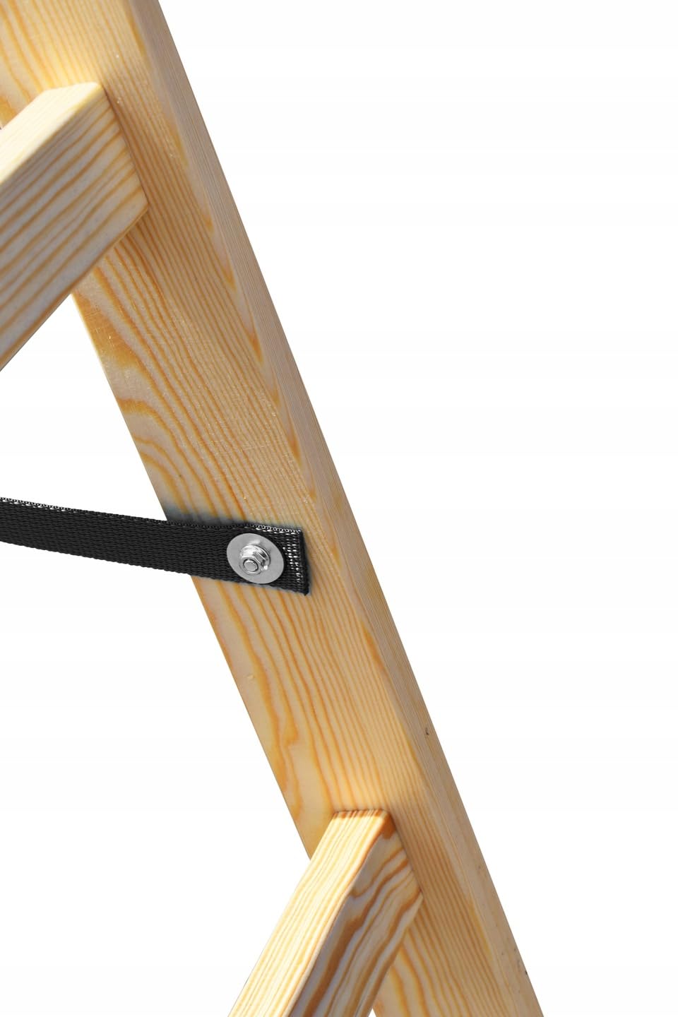 Scala da pittore in legno 2x6 - Struttura regolabile e pieghevole - Gradini impregnati per lavori di ristrutturazione, pittura di interni e restauro