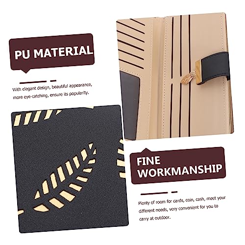 Leather Rfid Blocking Women's Wallet Long Clutch Bag Zipper Fashionable Ladies Purse for Card Coin Cash3