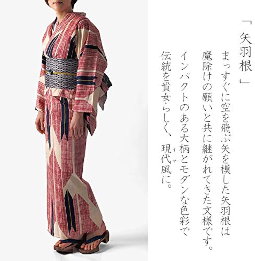 coco☆•*¨*•.¸♬︎ひでや工房 浴衣 綿縮緬 矢羽根 coco