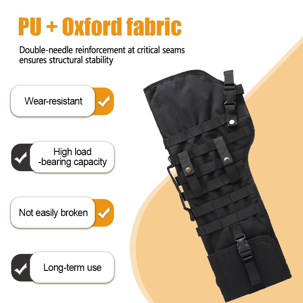 DONGKER Custodia per Fucile, 29" Borsa Porta Fucile ad Aria Compressa Molle, Custodie per Armi da Fuoco con Tracolla Regolabile per Custodia da Caccia e Tiro (Non Include il Fucili)